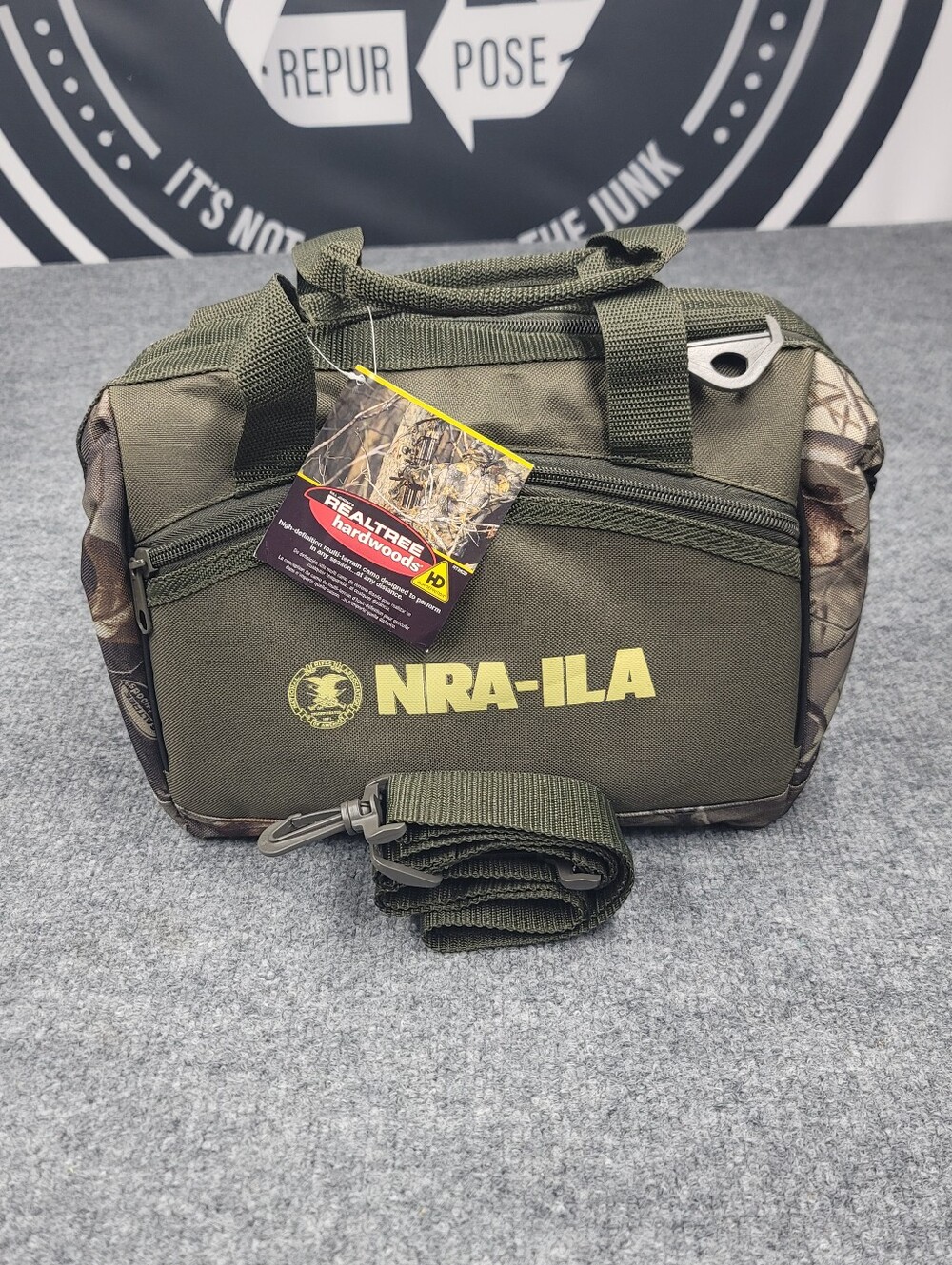 Bill Jordan Real Tree Camo Hunting Soft Side Cooler Lunch Bag NRA-ILA NEW